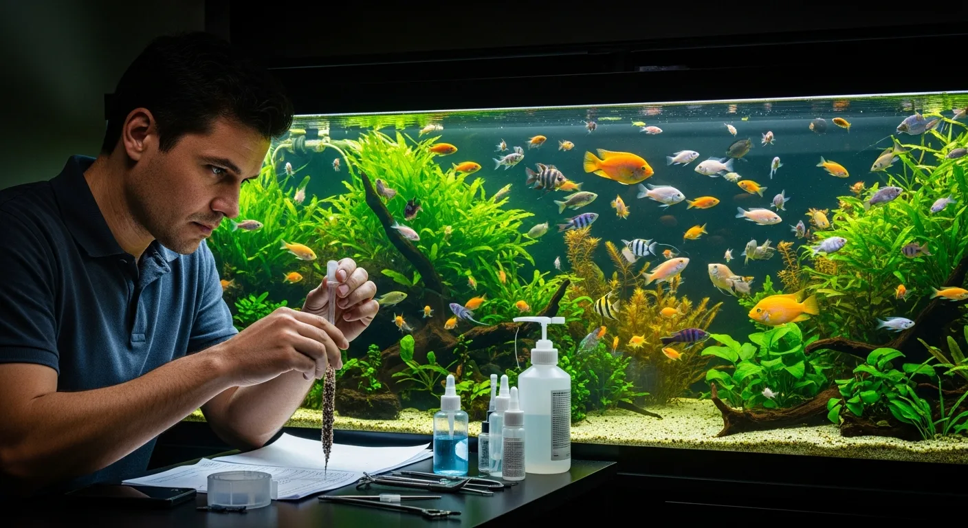Using General Cure API to treat parasites in a tropical freshwater fish tank.