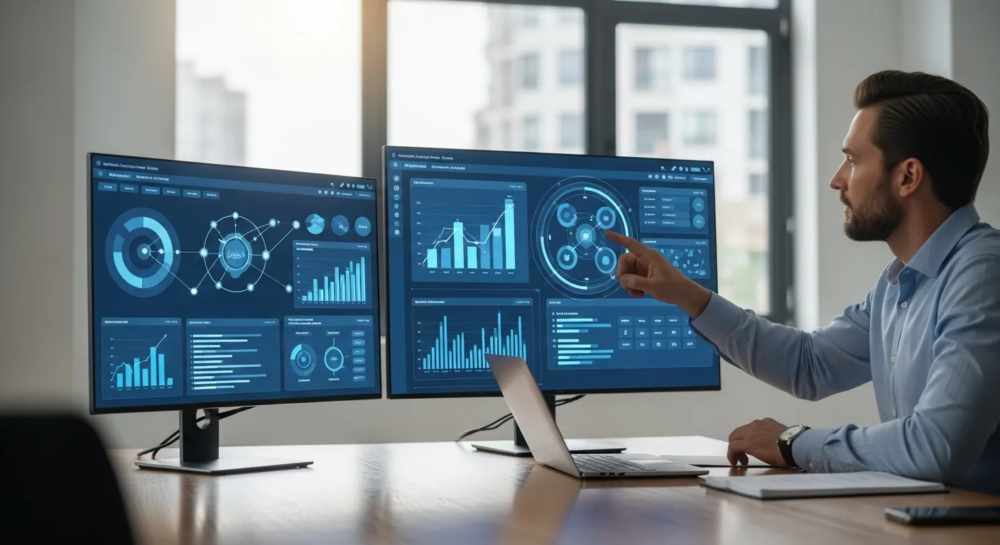 A professional utilizing custom erp software development to scale a modern business infrastructure in 2026.