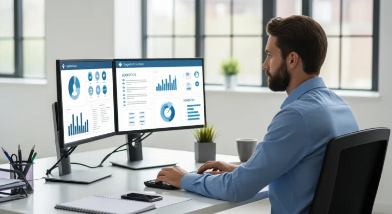 A professional managing business operations through an integrated ecommerce erp system to scale online store growth.